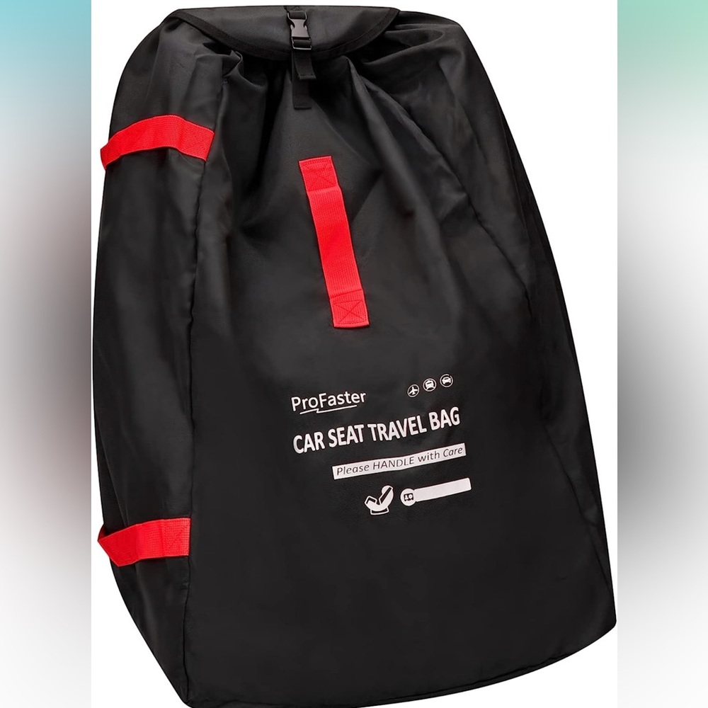 Car seat travel backpack